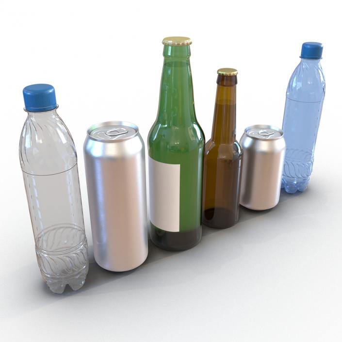 3D model Bottles Collection 3